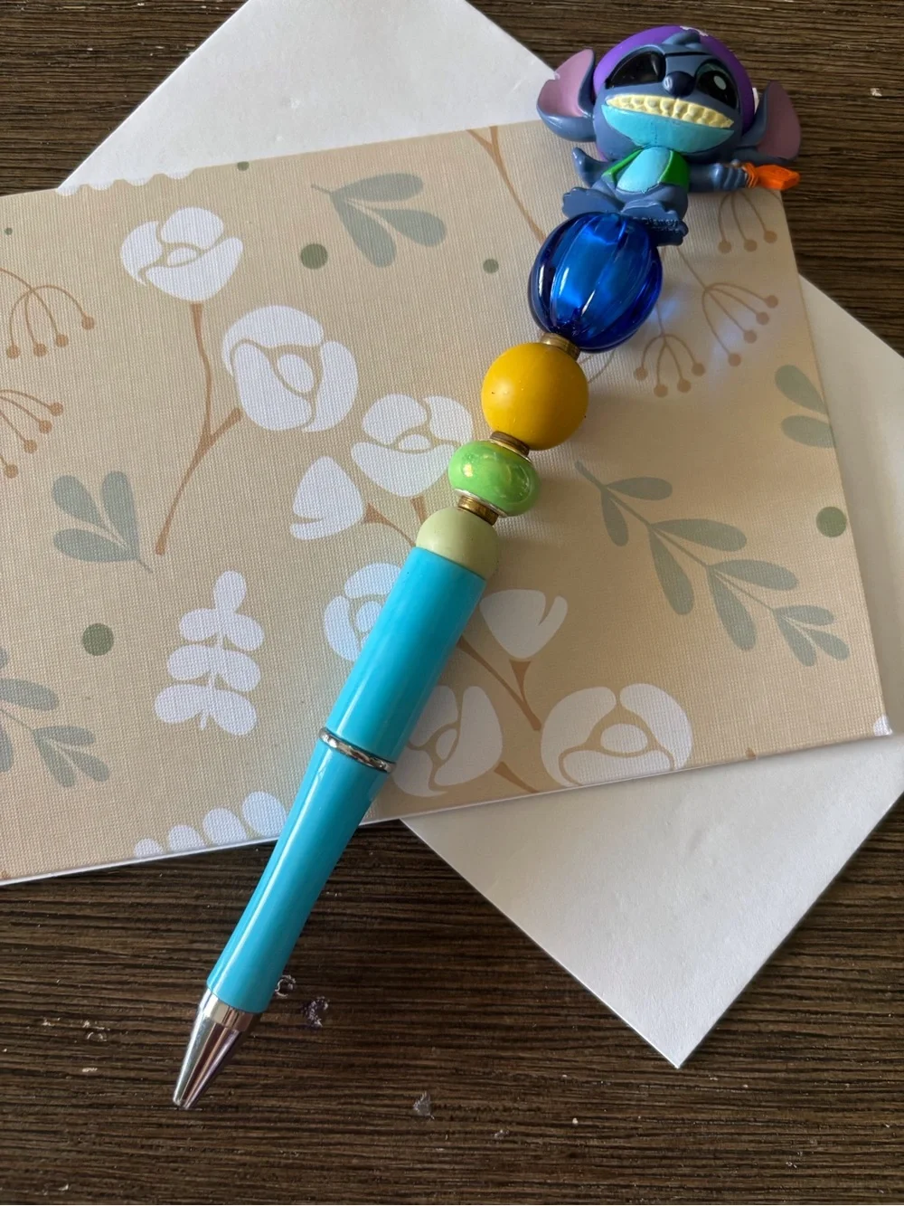 Disney Doorables: Lilo & Stitch: Stitch Halloween handmade beaded pen
